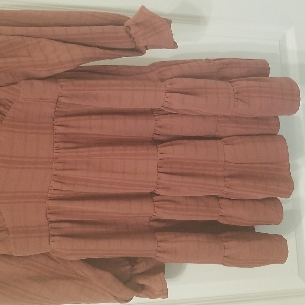 Altar'd State Natalie Plaid Tiered Dress - Picture 4 of 12